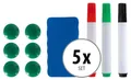 Whiteboard Zubehör Magnettafel Wandtafel Schreibtafel 5x Set Marker Magnete