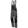 Nitras Arbeitshose Latzhose Motion Tex Plus grau|schwarz 50