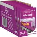 Whiskas Relax & Unwind Katzensnacks Portionsbeutel erwachsene Katzen Huhn 8x45g