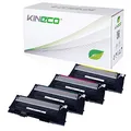 4 Toner kompatibel mit CLP-320 für Samsung CLP-325, CLX-3180, CLX-3185 - Schwarz 1.500 Seiten, Color je 1.000 Seiten