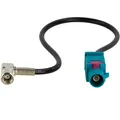 Antennenadapter Fakra Z (m) auf SMB (f) 90 Grad 20cm Kabel DAB+ GPS Radio