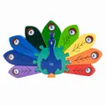 Holzpuzzle Pfau mit Zahlen von 1 bis 10- 3927