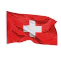 PHENO FLAGS Flagge Schweiz Flagge 90 x 150 cm Schweizerische Fahne Länderfahnen (Hissflagge für Fahnenmast), Inkl. 2 Messing Ösen