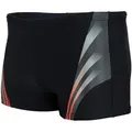 Aquarti Badehose Aquarti Herren Kurze Badehose mit Streifen rot|schwarz XXL