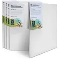 M MERCEO Leinwand, 10er-Set Leinwand 40x50cm (zum Bemalen, Baumwolle, Keilrahmen,280g/m) weiß 50 cm x 40 cm