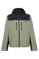 Camp David Herren Funktionsjacke mit Kapuze und Colour-Blocking Sage Green XL