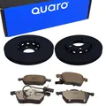 QUARO Bremsscheiben Hochgekohlt + Bremsbeläge Vorne für AUDI A4 A6 VW Passat 3B2
