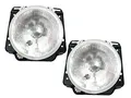 HZ-DESIGN 1 Satz Scheinwerfer Hauptscheinwerfer H4 beidseitig verwendbar links und rechts Lumax kompatibel mit Golf 2