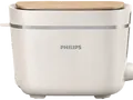 PHILIPS HD2640/10 Serie 5000 Eco Conscious Edition 8 Stufen, Krümelschublade, Brötchenaufsatz Toaster Seidenweiß matt (830 Watt, Schlitze: 2)
