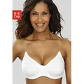T-Shirt-BH NUANCE, Damen, Gr. 75, Cup E, weiß, Microtouch, Obermaterial: 82% Polyamid (TACTEL), 18% Elasthan (LYCRA), Basic, BHs, mit Bügel, ohne Schale und mit transparenten Trägern, Basic
