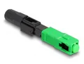 DeLOCK 87989 - LWL Schnellverbinder SC Simplex Stecker APC feldkonfektionierbar
