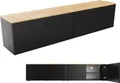 PLATAN ROOM Lowboard TV-Schrank 90 oder 180 cm Sideboard Hängend oder Stehend Eiche Matt / Schwarz Matt