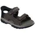 Skechers TRESMEN-REECE Outdoorsandale, Trekking Sandale, Outdoorschuh mit Heel Pillow Funktion braun 43 EU