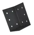 woplus Bettverbinder Bettwinkel Maß: 70x70x104 mm schwarz oder silber Bettenwinkel Winkel Eckverbinder Stahl Winkel (4, Schwarz)
