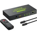 LiNKFOR SPDIF Toslink Switcher 3 in 1 Out Digital optische Audio Umschalter mit IR Fernbedienung unterstützt PCM2.0 DTS Dolby-AC3 für TV, PS3, PS4, Blu-ray Player, Kabelbox, HDTV