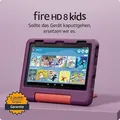 Amazon Fire HD 8 Kids-Tablet 2024, violett für Kinder von 3 bis 7 Jahre, 2 Jahre Sorglos-Garantie, kindgerechte Hülle, 8-Zoll-HD-Display, 32GB