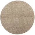Steffensmeier Hochflorteppich, Sand, Textil, Uni, Rund, 120x120 cm, Fasern thermofixiert (heatset), Teppiche & Böden, Teppiche, Hochflorteppiche & Shaggys