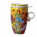 Goebel Teetasse mit Sieb James Rizzi - Not Getting Around the Traffic, 450 ml