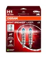 Osram NIGHT BREAKER LASER H1, +150% mehr Helligkeit, Halogen-Scheinwerferlampe, 64150NL-2HB, 12V PKW, Hängebox (2 Lampen)