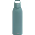 SIGG - Edelstahl Trinkflasche - Shield ONE Morning Blue - Für Kohlensäurehaltige Getränke Geeignet - Auslaufsicher - Federleicht - BPA-frei - Outdoor & Fitness - 1.5 L