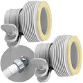2 Stücke Adapter B 29061 Intex Originalteil Pumpe Schwimmbad Becken Rotex