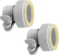 Intex 29061 Adapter Typ B 2er Kunststoff Weiß Poolzubehör Schlauchadapter