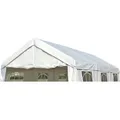 DEGAMO Ersatzplane Zeltplane Dachplane für Profi Partyzelt PALMA 3x6 Meter, PVC weiss 480g/m2, incl. Spanngummis - Weiß