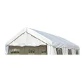 DEGAMO Pavillon-Ersatzdach PALMA, für Zelt 3x6 Meter, PVC weiss 480g/m², mit Spanngummis