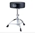 Mapex 600 Series Rohrschaft Thron - Übergroßer runder Sitz mit 35,6 x 10,2 cm großer, gepolsterter Oberseite in Schwarz, Industriell, Textilpolsterung, Drum Throne, Sitz, Stool