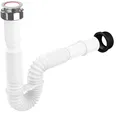 Flexibler Siphon/Ablaufschlauch 1 1/4" Siphon für Waschbecken, Röhrensiphon a...