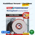 TESA Powerbond UltraStrong doppelseitiges Montageband 1,5mx19mm bis 100kg/m55791