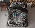 Sitheim-Europe Bettwäsche SLEEPTIME Gepard Grau Bettbezug mit Kissenbezug, 100% Baumwolle, 2 teilig, 100% Baumwolle