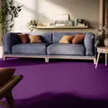 Steffensmeier Teppichboden Cambridge Young Meterware | Auslegware für Kinderzimmer Wohnzimmer Schlafzimmer | Lila, Größe: 100x200 cm
