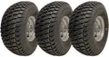 15x6.00-6 Grass Lawnmower Wheels 4ply P332 Tyre on Rim 20mm Bearings (Set of 3)