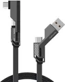 4smarts USB-C Kabel ComboCord Flat Right Angle 240W 1.5m (541457)