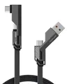 4smarts USB-C Kabel ComboCord Flat Right Angle 240W. 1.5m