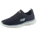 Skechers FLEX APPEAL 4.0 BRILLINAT VIEW Sneaker Freizeitschuh, Halbschuh, Schnürschuh mit Air Cooled Memory Foam blau 40 EU