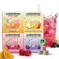 waterdrop® Apfel & Beeren Mix – 48 Waterdrop Würfel in 4 verschiedenen Sorten – Zuckerfreier Durstlöscher & Alternative zu Getränkesirup und Geschmackspulver – Flavour Drops - Microdrink Set