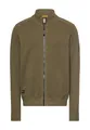 camel active Herren Strickjacke mit Stehkragen aus Baumwolle Regular Fit Olivgrün, Menswear-XXL