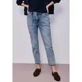 STREET ONE Cargojeans Style Charlie im angesagten Bleached‐Look und elastischem Bund blau 30