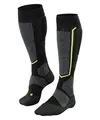 FALKE Unisex Skisocken SB2 U Kh Wolle warm dick 1 Paar, Schwarz Black-Mix 3010, 46-48