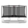 BERG Trampolin Ultim Favorit Regular 410 Grey mit AirFlow inkl. Sicherheitsnetz Comfort