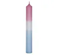 Hahn Kerzenfarm Formkerze Dip Dye Stabkerze - Pastellaltrosa-Eisblau 1Stk.