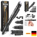 Multifunktion Stift LED Taschenlampe Glasbrecher Multitool für Notfälle