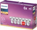 Philips LED Classic GU10 Lampen 6-er Pack (50 W), Reflektor LED Spots mit