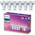 6er Pack Philips Classic LED Strahler 36°-Ausstrahlwinkel 4.6W wie 50W warmweiss