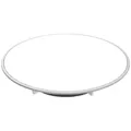 Geberit Split Ablaufdeckel, d90 für DW-Ablauf Sperrwasserhöhe 30/50mm, weiss/chroma - Weiß/Silber