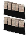 Basic Treasure 10 Paar 100% Baumwolle Socken Herren, Premium Baumwollesocken Herren Schwarz, Reine Baumwollsocken für Business und Alltag (DE/NL/SE/PL, Numerisch, 47, 49, Regular, Regular, Schwarz)