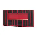 Feistos FEISTOS Werkstatteinrichtung Novo 4 Metall Werkstattschrank schwarz & rot 45,7x396x198cm