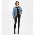 Levi's für Damen. 56041-0028 Jean 310 Super Narrow Shaper schwarz (32/28), Lässig, Baumwolle